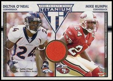 124 Deltha O'Neal Mike Rumph RC, MEM, SN300